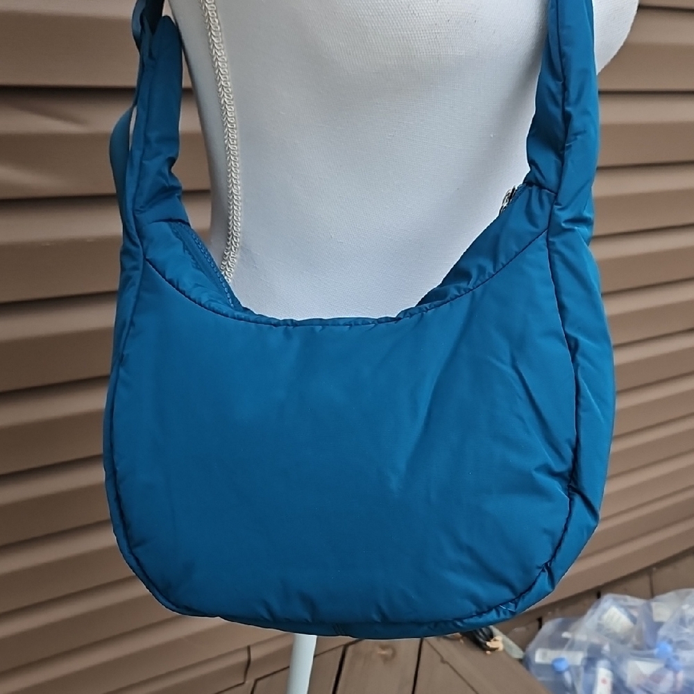 Athleta Teal Small Crossbody Hobo Bag - Picture 5 of 11